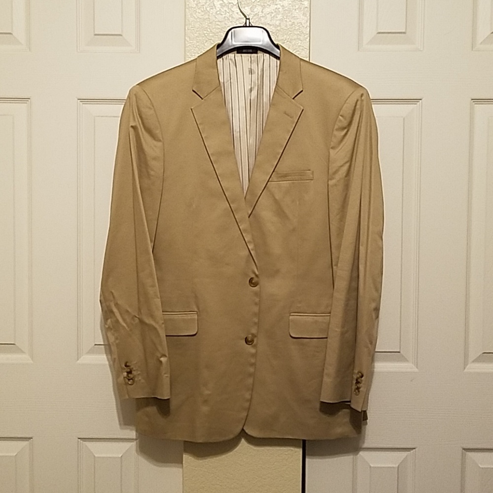 Beige Men's Suit Jacket by J. Ferrar